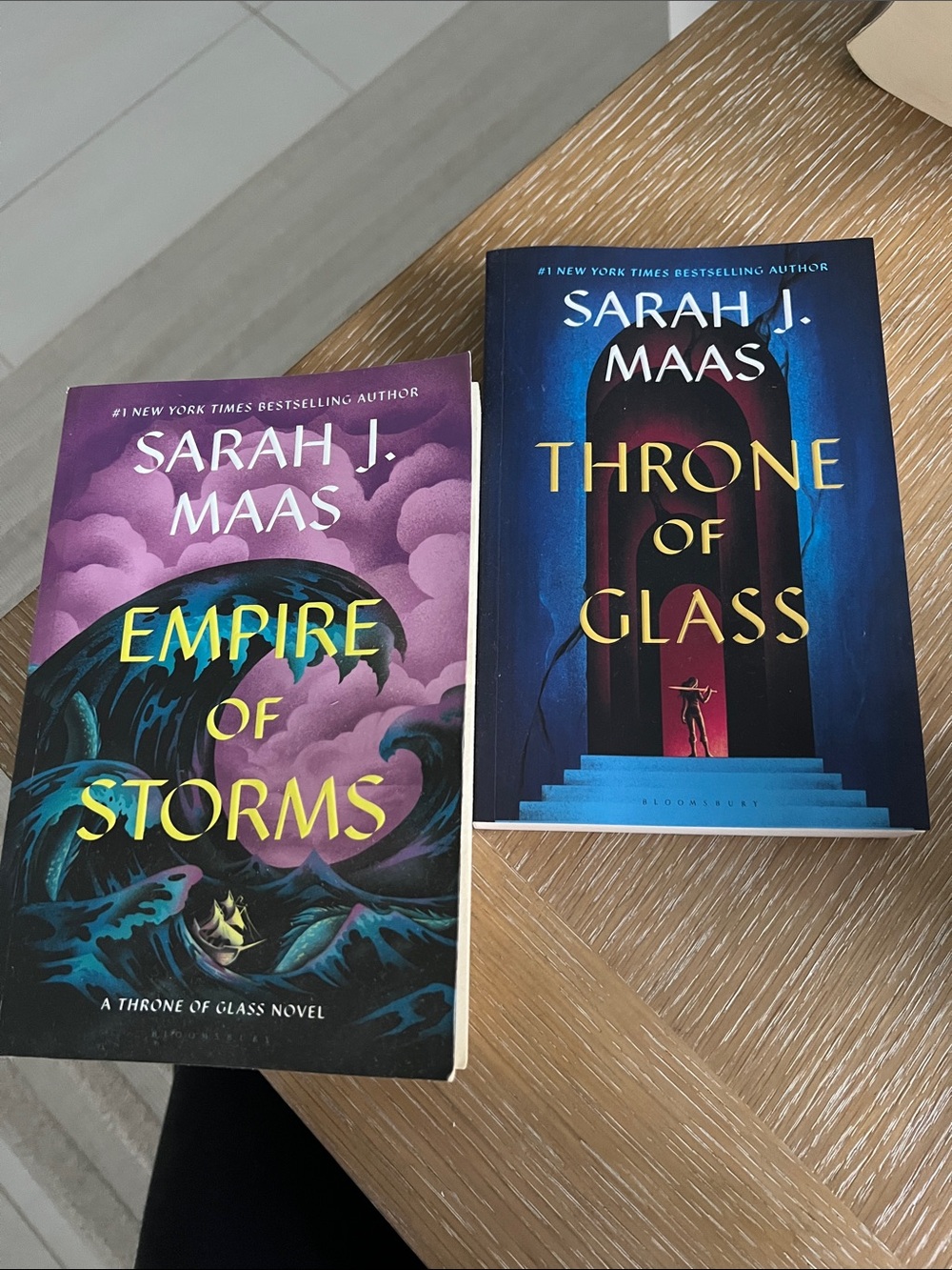 Sarah J. Maas — Empire of Storms & Throne of Glass (Set of 2)
